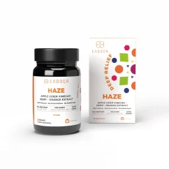 Endoca gommes CBD Haze, 300 mg CBD, 5 mg CBG, arôme orange, 30 pièces, 60 g