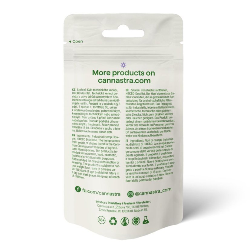 Cannastra H4CBD Blume Time Explorer (Durban Poison) 60%, 1 g - 100 g