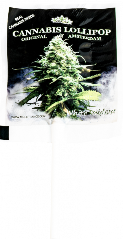 Lecca lecca White Widow alla cannabis – Stripe (10 lecca-lecca), 25 strisce in cartone, 3000 g