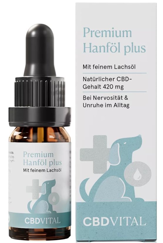 CBD Vital Hanf-/Lachsöl für Hunde mit 4,2% CBD, 420 mg, ( 10 ml )