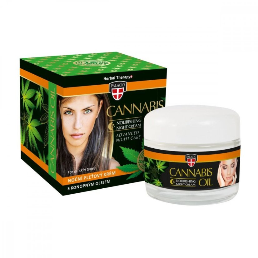 Palacio CANNABIS Cremă de noapte pentru față, 50 ml