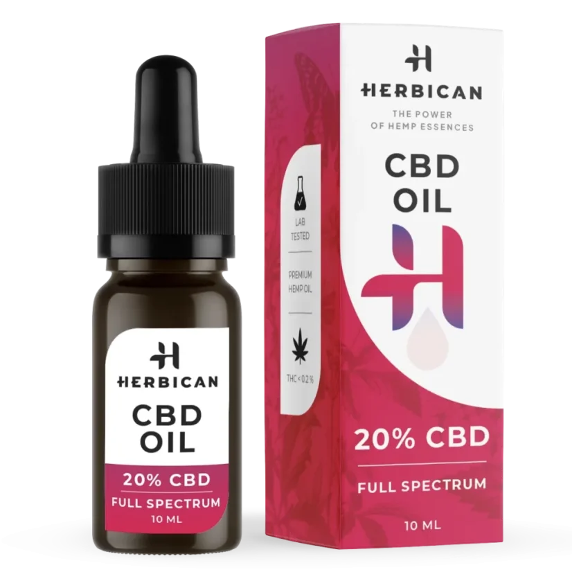Herbican täyden spektrin CBD-öljy, 20 %, 10 ml
