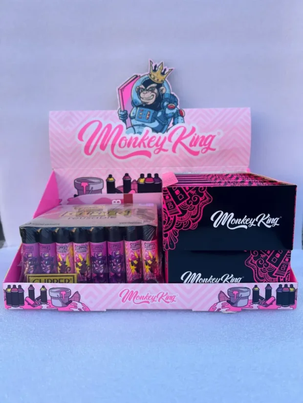 Monkey King Clipper avec feuilles à rouler et embouts