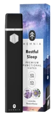 Hemnia Premium Functional Vape Pen Restful Sleep, 40 % CBD, 60 % CBN, Levander, Passionflower, 1 ml