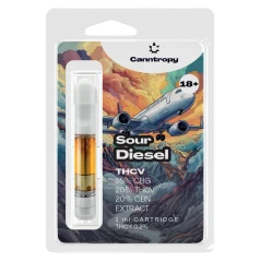Canntropy Cartouche THCV Sour Diesel - 20 % THCV, 60 % CBG, 20 % CNB, 1 ml