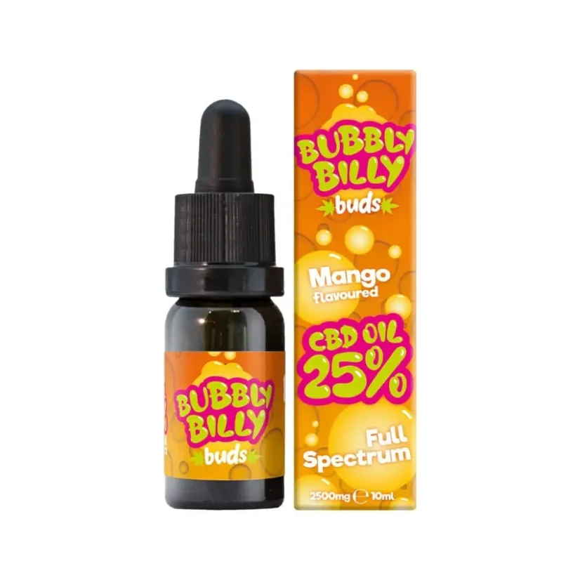 Bubbly Billy Aceite de CBD Buds Mango, 25 % CBD, 2500 mg, 10 ml Bubbly Billy Aceite de CBD Buds Mango, 25 % CBD, 2500 mg, 10 ml