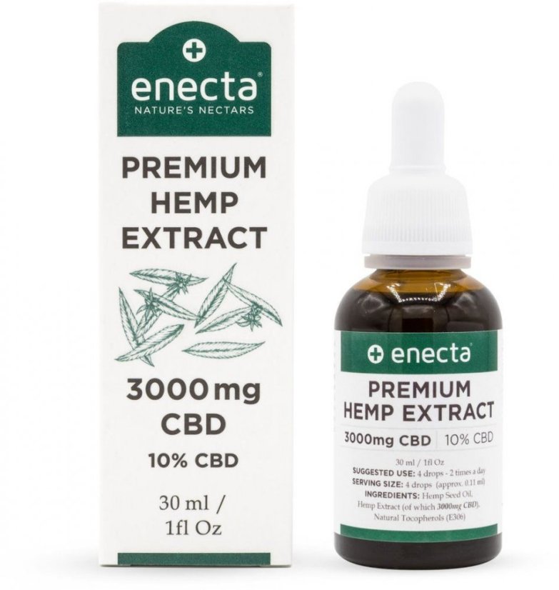 Enecta Huile de CBD 10%, 9000 mg, 90 ml