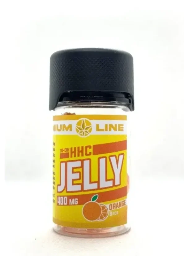 Czech CBD 10-OH-HHC Jelly Orange, Premium linje, 400 mg, 8 stk.