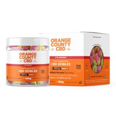 Orange County CBD Gummies Fraises, 800 mg CBD, 150 g
