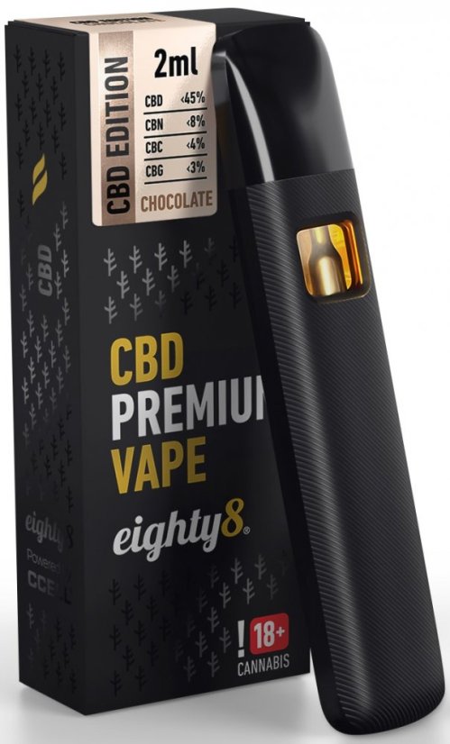 Eighty8 CBD Vape Pen Premium Chocolate, 45 % CBD, 2 ml
