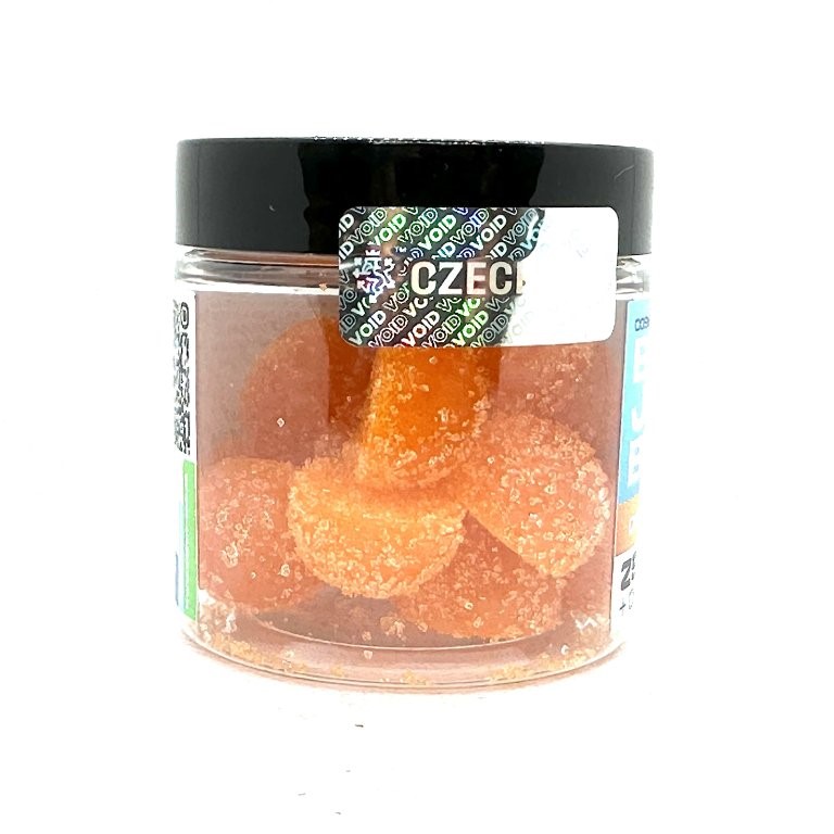 Czech CBD THC BATH JELLY BOMBS Arancia, 15 pz x 25 mg, 375 mg THC, 150 g