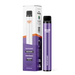 Orange County CBD Vape Pen Grape Burst, 250 mg CBD + 250 mg CBG, 3 ml