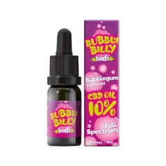 Bubbly Billy Huile de CBD Buds Bubble Gum, 10 % CBD, 1000 mg, 10 ml