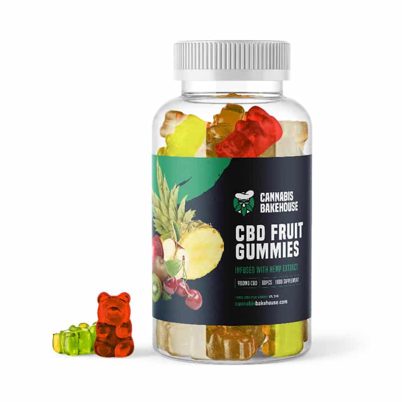 Cannabis Bakehouse CBD Fruchtgummis, 60 Stück, 900mg CBD, 125 g