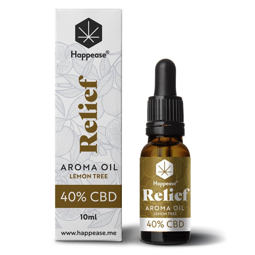 Aceite de CBD Happease Relief Lemon Tree, 40% CBD, 4000 mg, 10 ml