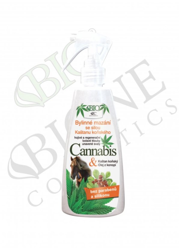 Bione Kräuterschmierung BIO CANNABIS mit Rosskastanie, 260 ml