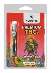 CanaPuff Zásobník THCV PAPAYA PUNCH, THCV 79 %, 0,5 ml
