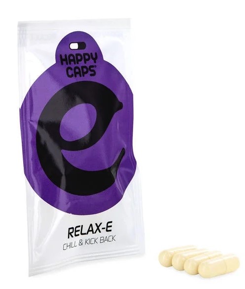Happy Caps Relax E - Relaxáló és Nyugtató Kapszulák, 10 db-os doboz, 400 g