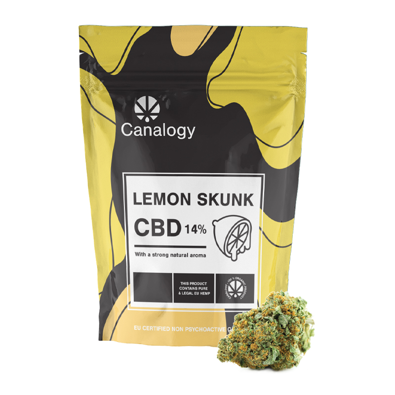 Canalogy CBD Hanfblüte Lemon Skunk 14 %, 1 g - 1000 g