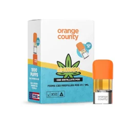 Orange County CBD Prefilled Pod Lemonade, 1 ml