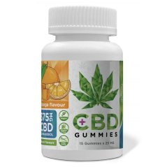Euphoria CBD Gummies Помаранчевий 375 мг CBD, 15 шт x 25 мг, 45 g