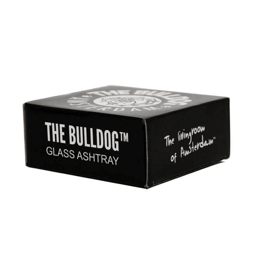 Bulldog Original Svart & Vit Glas askfat
