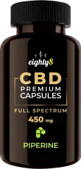 Eighty8 Kapsle Cbd & Piperine 30ks X 15mg - 450mg