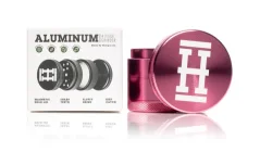 HEMPER Anodēta alumīnija garšaugu dzirnaviņas, rozā, 4 daļas, 56 mm