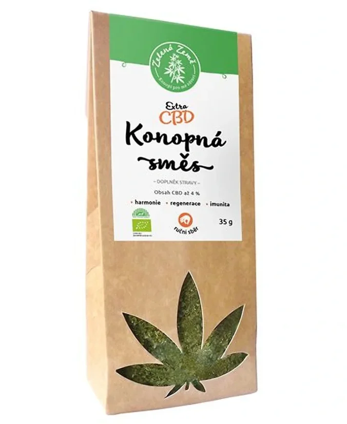 Zelena Zeme CBD Extra Thé de chanvre 4 %, 35 g