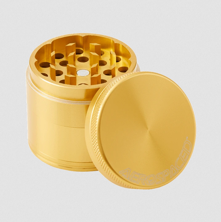 Aerospaced 4-teiliger Grinder, 40 mm - Golden Aerospaced 4-teiliger Grinder, 40 mm - Golden