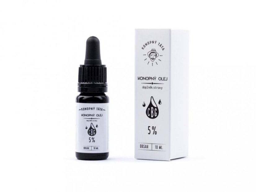 Konopný Táta CBG Aceite de cáñamo 5%, 10 ml, 500 mg