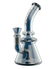 Groove Beaker Rig 7", Black and Clear