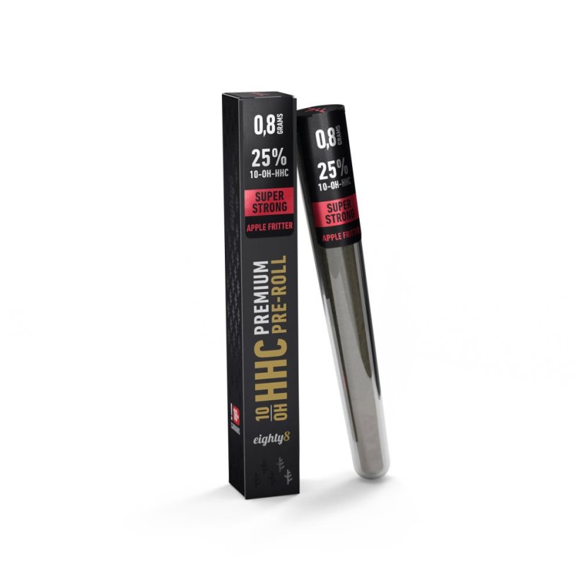 Eighty8 10-OH-HHC Preroll Super Strong Jabolčni ocvrt, 25 % 10-OH-HHC, 0,8 g Eighty8 10-OH-HHC Preroll Super Strong Jabolčni ocvrt, 25 % 10-OH-HHC, 0,8 g