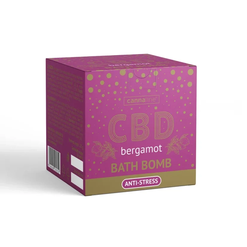 Cannaline Bombă de baie antistres cu CBD și bergamotă