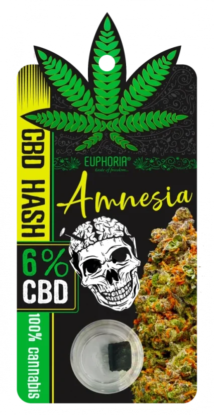 Euphoria CBD Hash 6% Amnesia, 1 g