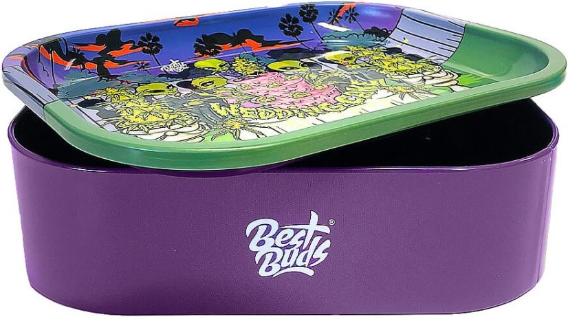 Best Buds Plonas dėžutė su ritininiu padėklu su daiktadėže, vestuviniam tortui