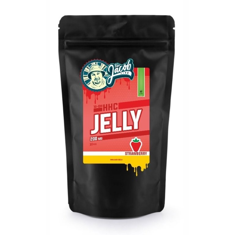 Czech CBD Jeleu de căpșuni 10-OH-HHC, 10 buc x 20 mg, 200 mg 10-OH-HHC