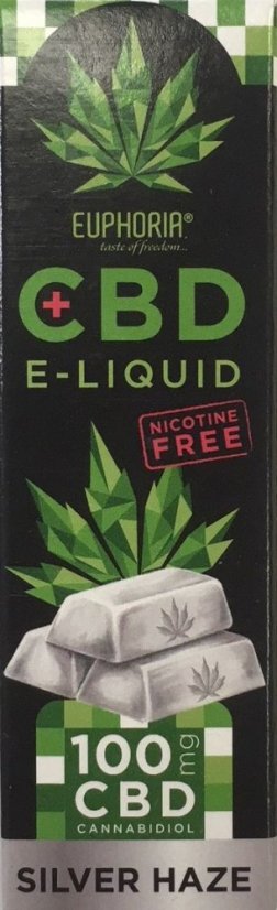 Euphoria CBD Liquid Silver Haze 10 ml, 100 mg CBD