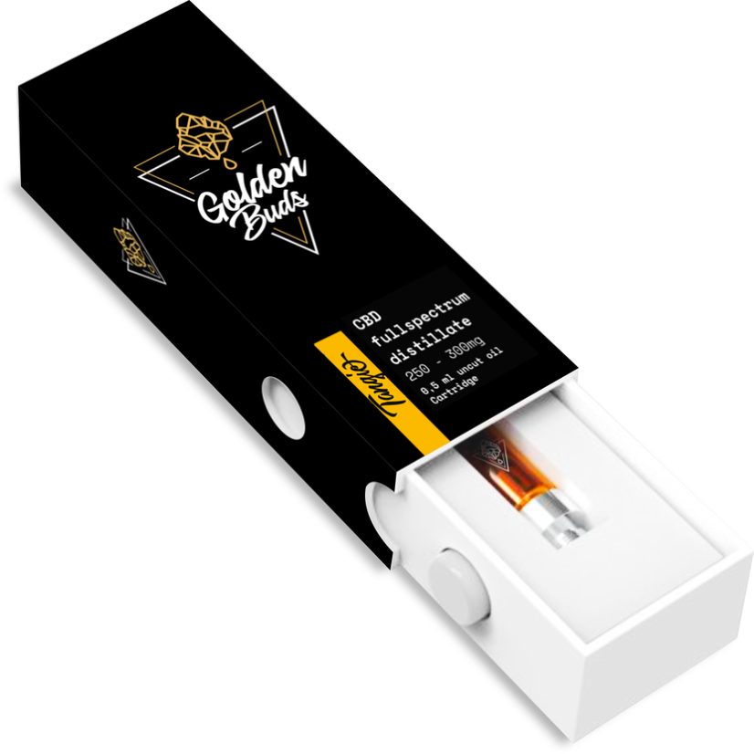 Golden Buds Tangie Cartridge 60% CBD, 0,5 мл, 300 мг