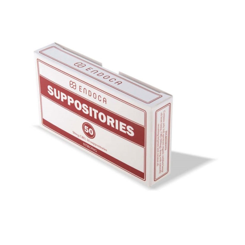 Endoca Suppositoires 500 mg CBD, 10 pc