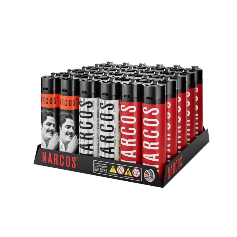 Narcos Briquets Design 3, Boîte de présentation 30 pcs