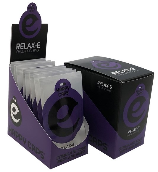 Happy Caps Relax E - Relaxáló és nyugtató kapszula, 10 db-os doboz, 400 g