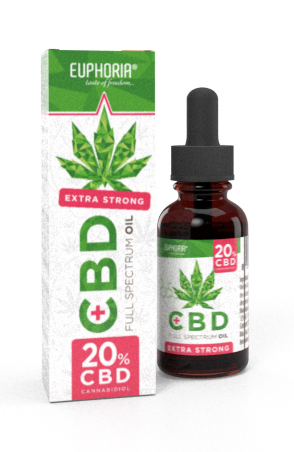 Euphoria CBD-öljy 20 %, 30 ml, 6000 mg