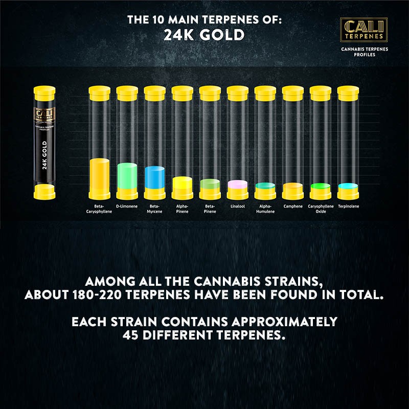 Cali Terpenes - 24K GULD, 1 - 1000 ml