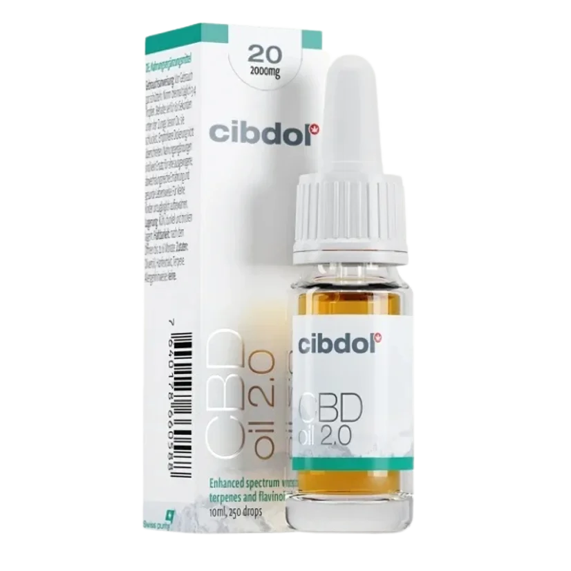 Cibdol CBD olej 2.0 20 %, 2000 mg, 10 ml