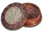 Feuille de broyeur en palissandre sculptée avec incrustation, 2 pièces, 40 x 25 mm