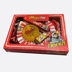 Monkey King Išbandykite rinkinį su ratukais ir pelenine, malūnėliu, popieriumi, antgaliais ir žiebtuvėliu