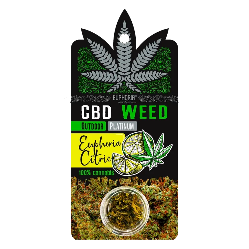 Euphoria CBD Weed Platinum Euphoria Citric, 0,7 g