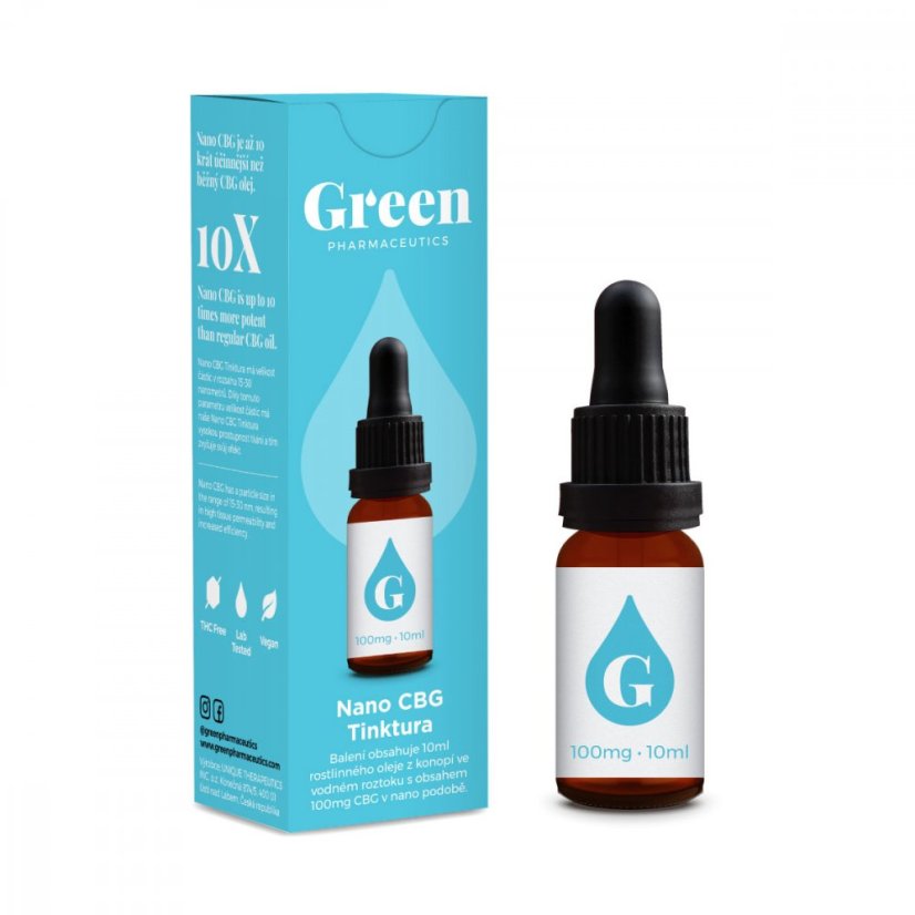 Green Pharmaceutics Nano CBG tinktuura - 100 mg, 10 ml