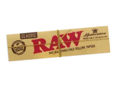 RAW Klasický Mistrovské dílo Kingsize Slim Papíry s předem zabalené filtry